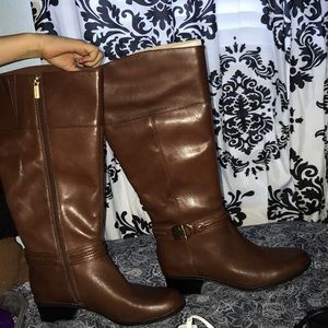 Tall brown boots